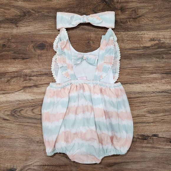 Tommy Bahama Bubble Romper Backless & Headband B0021 - Picture 3 of 3